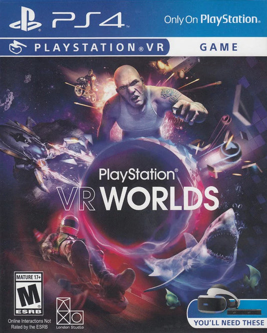 PlayStation VR Worlds cover art for PlayStation 4 (PS4) video game