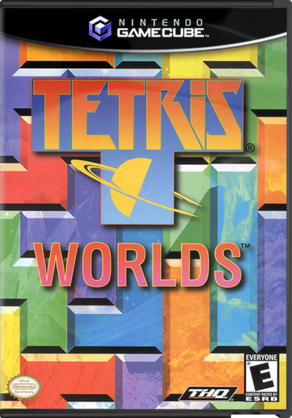 Tetris Worlds cover art for Nintendo GameCube (GC) puzzle video game