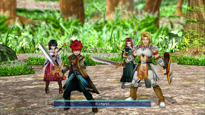 Alphadia Genesis PlayStation 5 turn-based fantasy RPG retro-style adventure Kemco 16-bit era inspired pixel art party combat magic system exploration quests gameplay screenshot