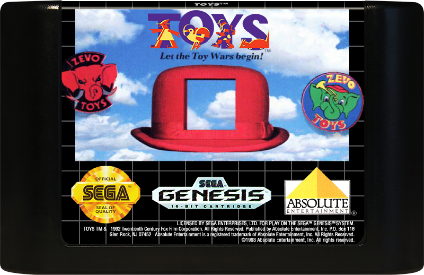 Toys cartridge for Sega Genesis (GEN) video game