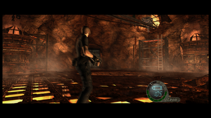 Resident Evil 4 GameCube GC video game, survival horror, third-person action, classic Capcom title, Nintendo GameCube release gameplay