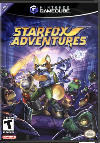 Starfox: Adventures cover art for Nintendo GameCube (GC) action adventure video game
