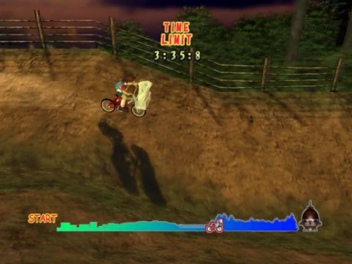 Universal Studios Theme Parks Adventure GameCube GC video game, adventure mini-games, theme park exploration, family-friendly, Nintendo GameCube title gameplay screenshot