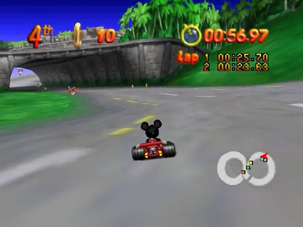 Mickey's Speedway USA 64 gameplay for Nintendo 64 N64 video game