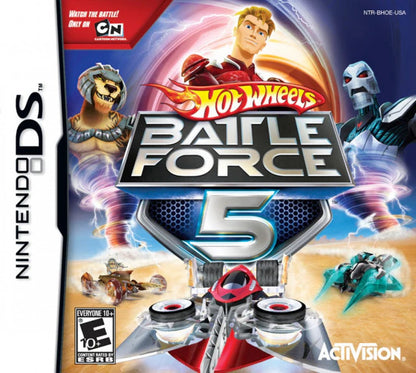 Hot Wheels: Battle Force 5 cover art for Nintendo DS (DS) vehicular combat racing video game