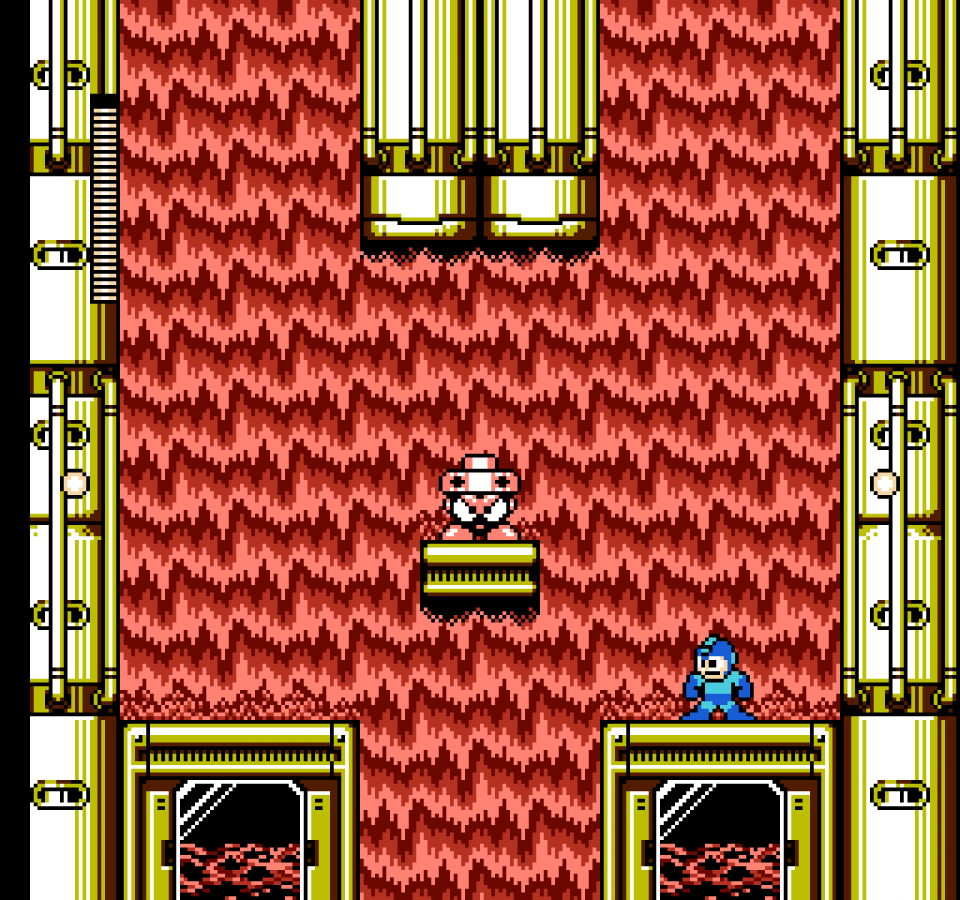 Mega Man 3 in box gameplay image for Nintendo Entertainment System NES retro video game