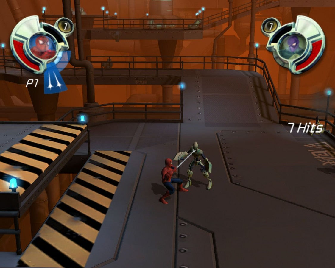 Retro Spider Man Friend or Foe Wii inspired design featuring comic book action adventure gameplay aesthetic superhero team battles colorful stylized villains cooperative beat em up combat Marvel universe nostalgia Nintendo Wii presentation gameplay