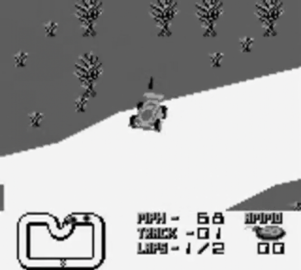 Super R.C. Pro-Am gameplay for Game Boy (GB) video game 
