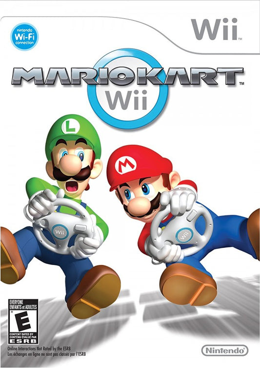 Mario Kart Wii – Nintendo Wii (Wii) kart racing multiplayer party video game cover art