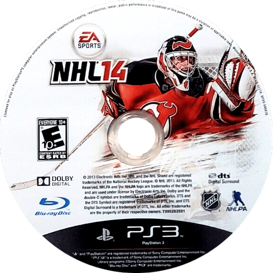 NHL 14 disc for PlayStation 3 PS3 video game