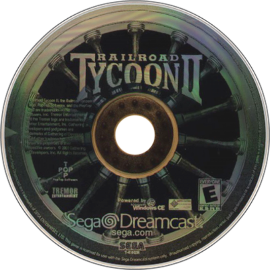 Railroad Tycoon II Gold Edition disc art for Sega Dreamcast (DC) video game