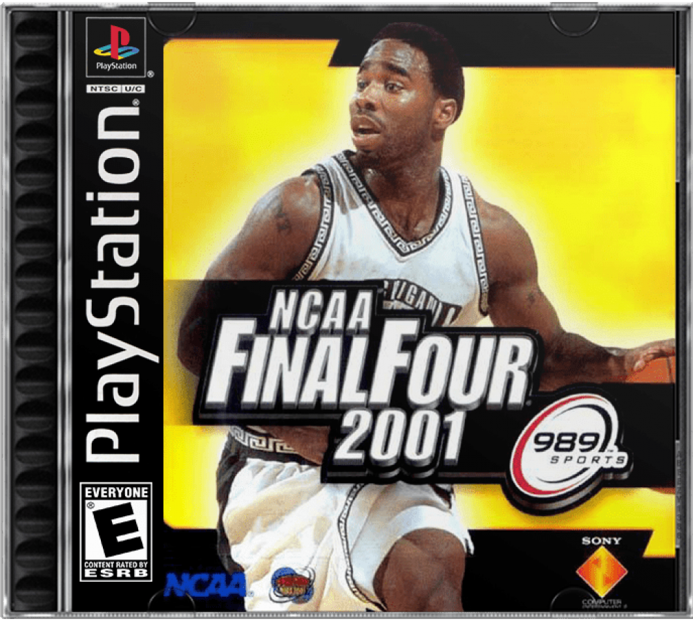 NCAA Final Four 2001 cover art for PlayStation 1 (PS1) video game