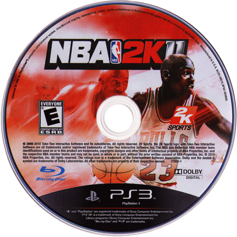 NBA 2K11 disc for PlayStation 3 PS3 video game