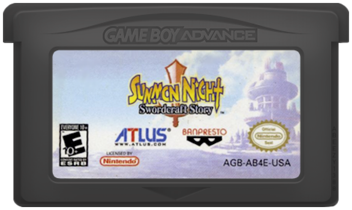 Summon Night: Swordcraft Story cartridge for the Game Boy Advance featuring action RPG gameplay with weapon crafting mechanics turn based battles character customization and a fantasy adventure storyline cartridge