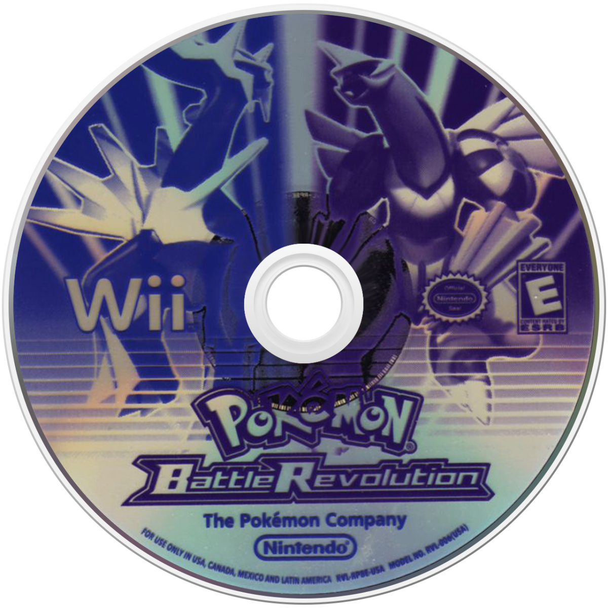 Pokemon: Battle Revolution disc cover art for Nintendo Wii (Wii) video game