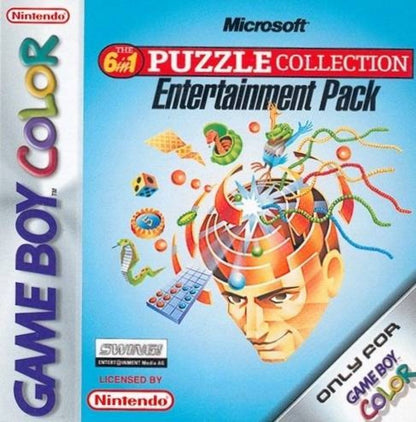 Microsoft 6 in 1 Puzzle Collection cover art for Game Boy Color (GBC) video game