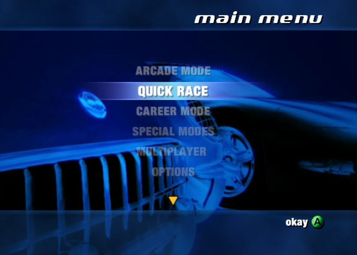 Corvette game select for Xbox (XBOX) video game