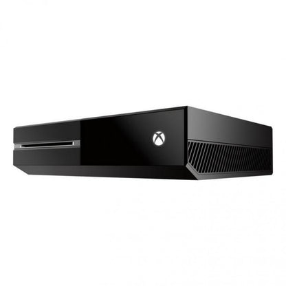 Retro Xbox One 500GB console inspired design featuring sleek Microsoft gaming system aesthetic black multimedia hardware wireless controller home entertainment setup eighth generation gaming nostalgia cinematic HD console presentation angle front