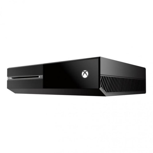 Retro Xbox One 500GB console inspired design featuring sleek Microsoft gaming system aesthetic black multimedia hardware wireless controller home entertainment setup eighth generation gaming nostalgia cinematic HD console presentation angle front