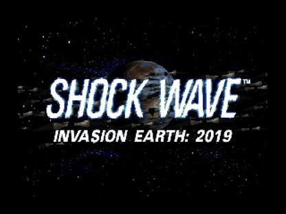 Shock Wave title page for Panasonic 3DO (3DO) sci-fi flight combat video game
