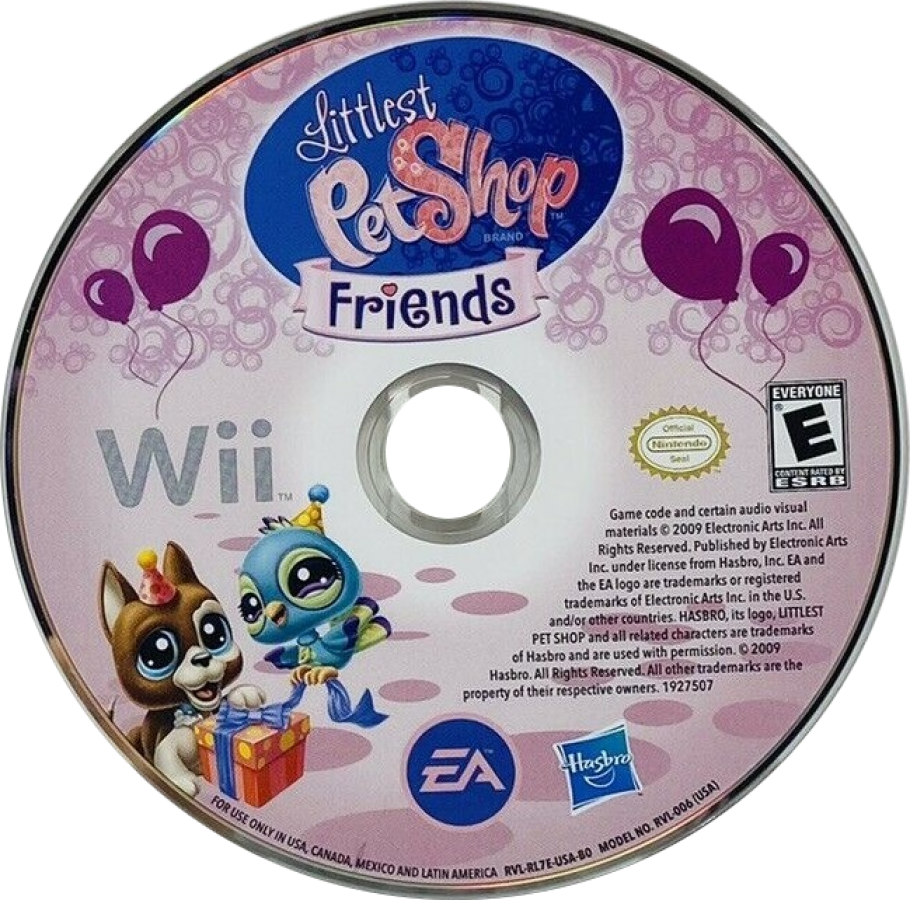 Littlest Pet Shop: Friends – Nintendo Wii (Wii) family-friendly pet simulation adventure video game disc