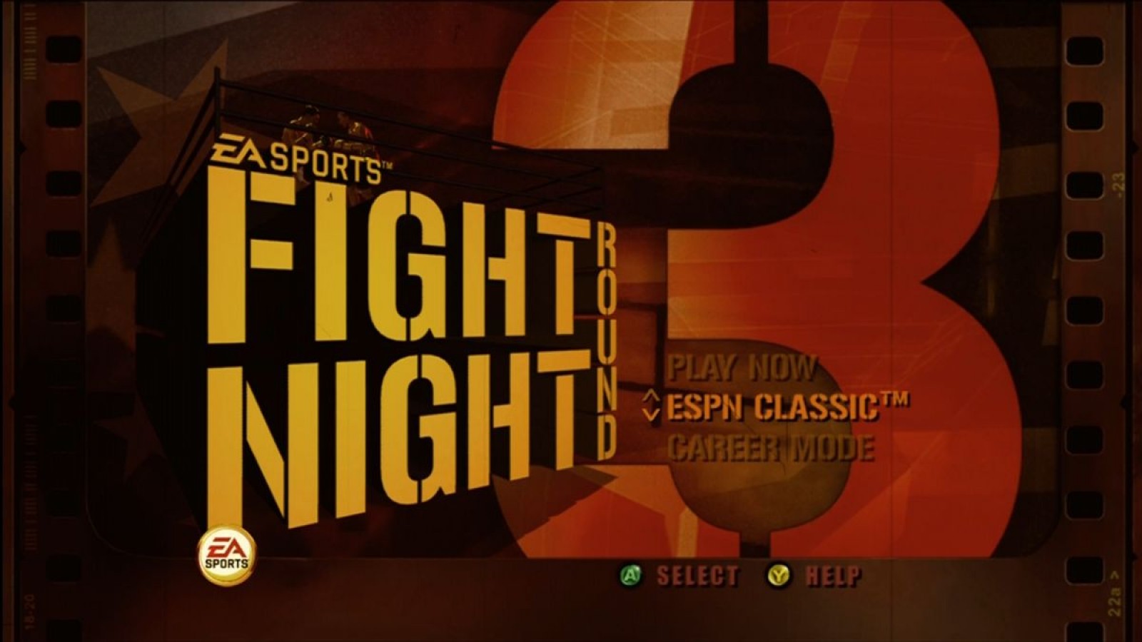 Fight Night Round 3 Platinum Hits Xbox 360 boxing game featuring realistic next-gen graphics ESPN presentation career mode create-a-boxer online multiplayer and intense one-on-one prizefighting action by EA Sports gameplay