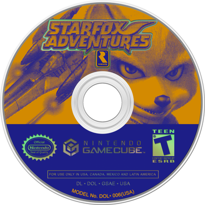 Star Fox Adventures Player’s Choice for Nintendo GameCube action adventure video game featuring Fox McCloud exploration based gameplay puzzle solving vibrant worlds and classic Nintendo Star Fox franchise experience disc