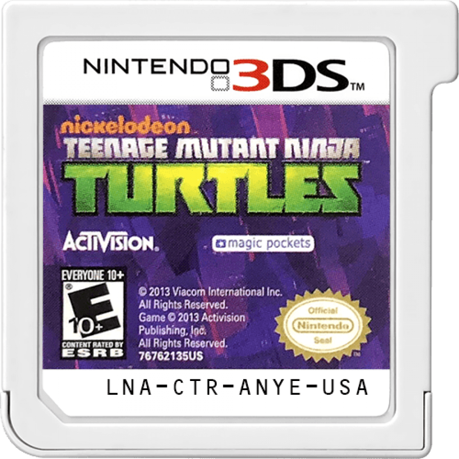 Teenage Mutant Ninja Turtles cartridge for Nintendo 3DS (3DS) action adventure video game