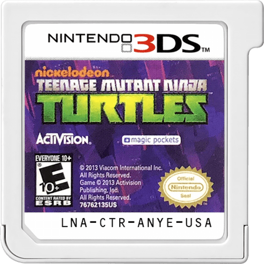 Teenage Mutant Ninja Turtles cartridge for Nintendo 3DS (3DS) action adventure video game