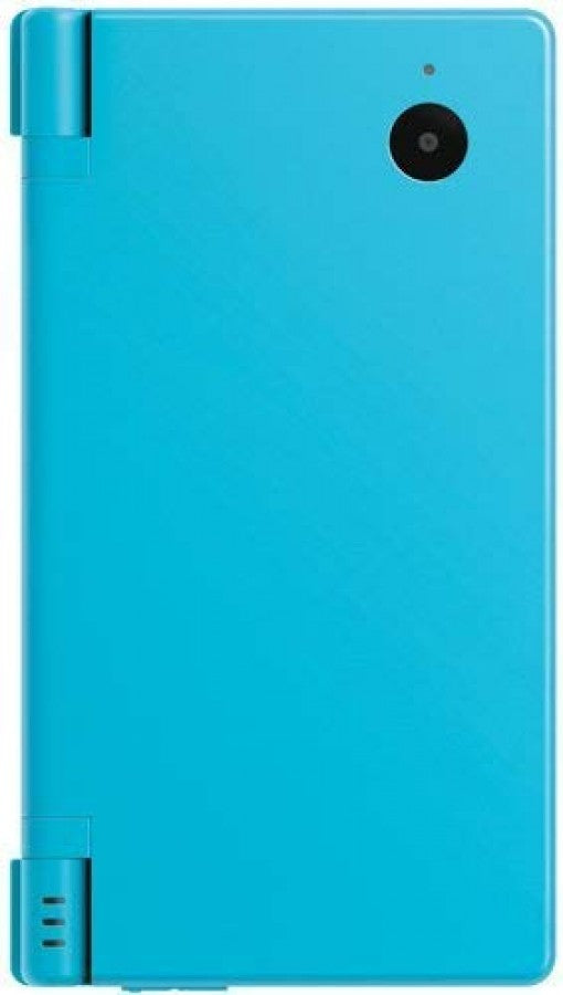 Nintendo DSi System in Aqua at Gamers INC, featuring a sleek dual-screen design with a built-in camera and a custom modded interface to expand your handheld gaming library for the ultimate portable Nintendo experience top