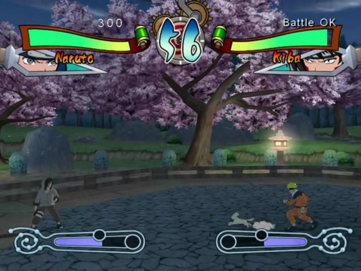Naruto: Clash of Ninja 2 gameplay for GameCube (GC) anime fighting video game