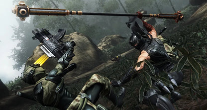 Ninja Gaiden 3 Xbox 360 video game featuring intense hack and slash action fast paced combat brutal ninja gameplay cinematic story and classic Team Ninja action adventure title gameplay