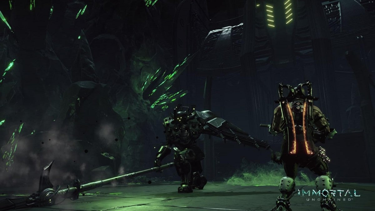 Immortal Unchained gameplay for Xbox One (XONE) sci-fi action role-playing shooter video game
