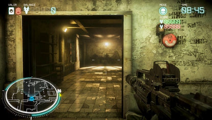 Killzone Mercenary game for the PlayStation Vita featuring first person shooter gameplay with high quality console style visuals for handheld stealth and action missions contract based objectives and multiplayer modes set in the Killzone universe where players work as a mercenary for both sides of the war gameplay