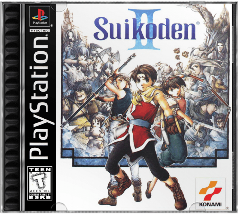 Suikoden II cover art for PlayStation 1 (PS1) video game