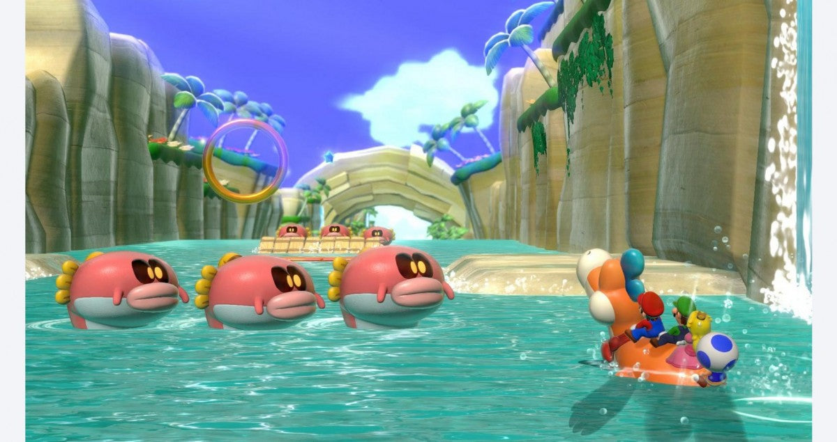 Super Mario 3D World plus Bowsers Fury gameplay image for Nintendo Switch platformer game