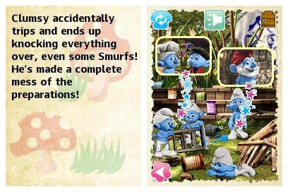 The Smurfs gameplay for Nintendo DS (DS) video game