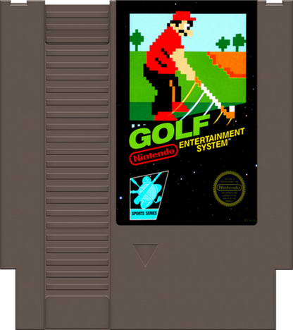 Golf cartridge for Nintendo Entertainment System (NES) retro video game