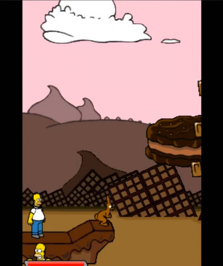 The Simpsons Game Nintendo DS action-platformer parody video game tropes Homer Marge Bart Lisa Maggie four playable characters touch screen minigames original voice actors gameplay