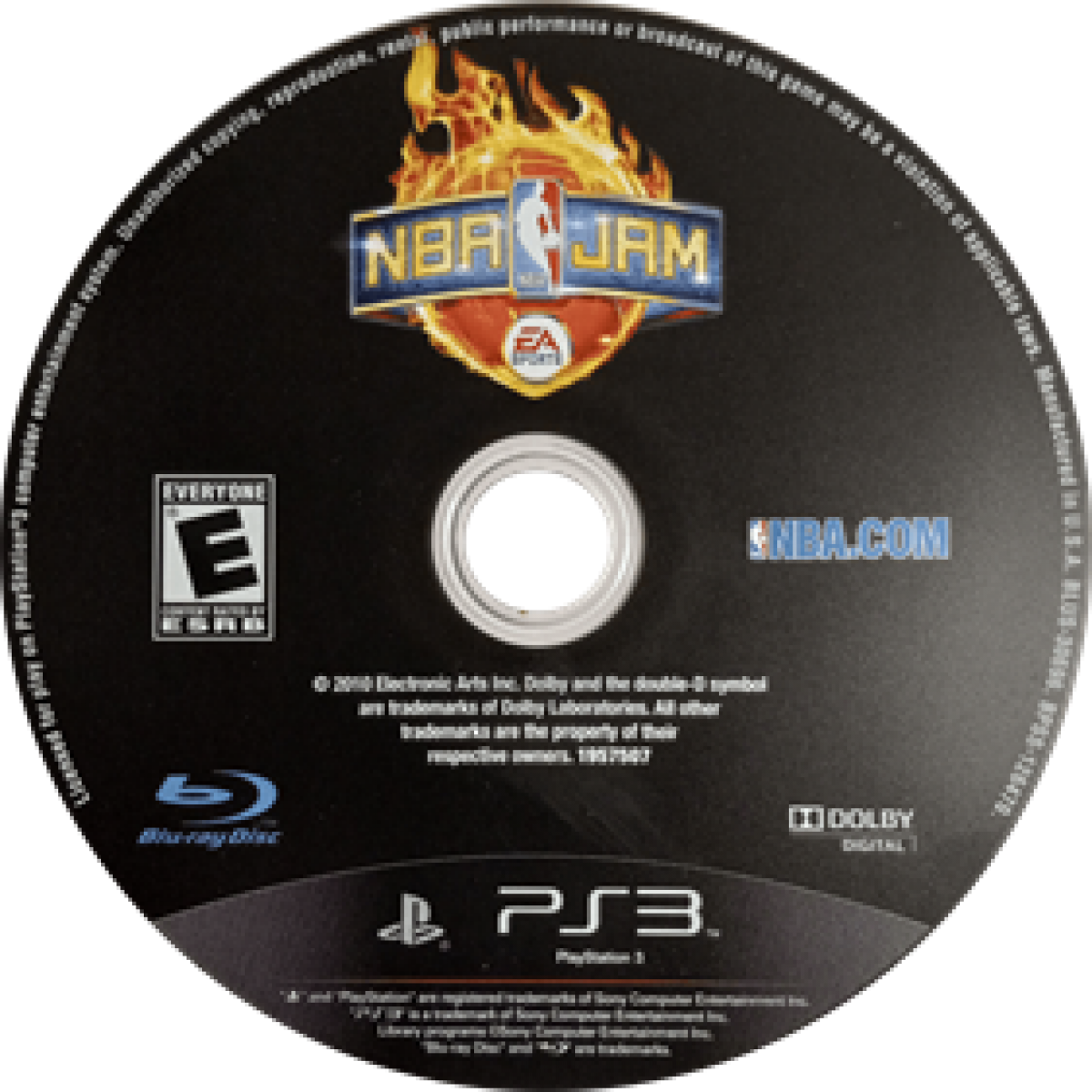 NBA Jam PlayStation 3 PS3 for arcade basketball video game fans featuring over the top basketball action high flying dunks exaggerated gameplay classic NBA players explosive moves special abilities multiplayer matches and fast paced arcade sports entertainment collectible gaming appeal disc