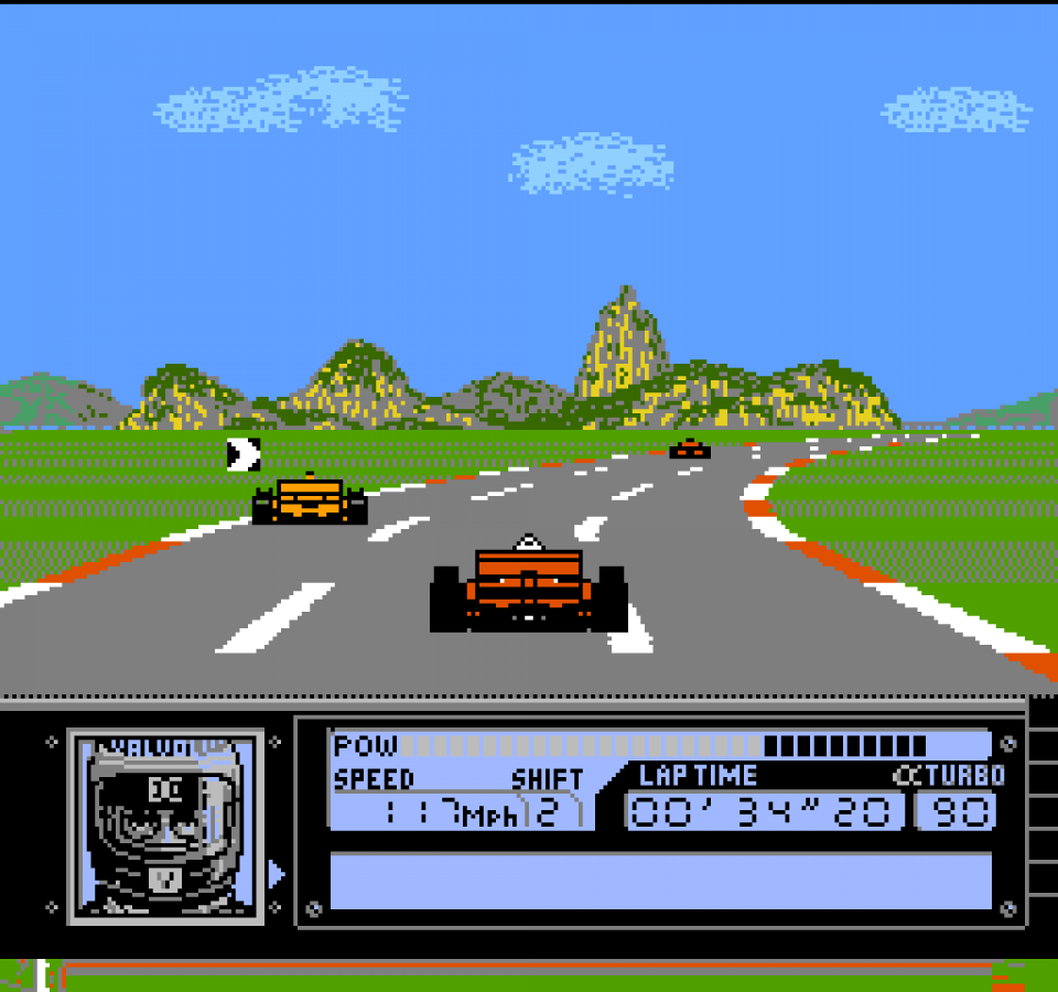 Al Unser Jr Turbo Racing Nintendo Entertainment System NES for retro video game enthusiasts featuring arcade racing gameplay open wheel motorsports high speed competition multiple race tracks responsive controls classic 8 bit driving action and collectible gaming appeal gameplay 