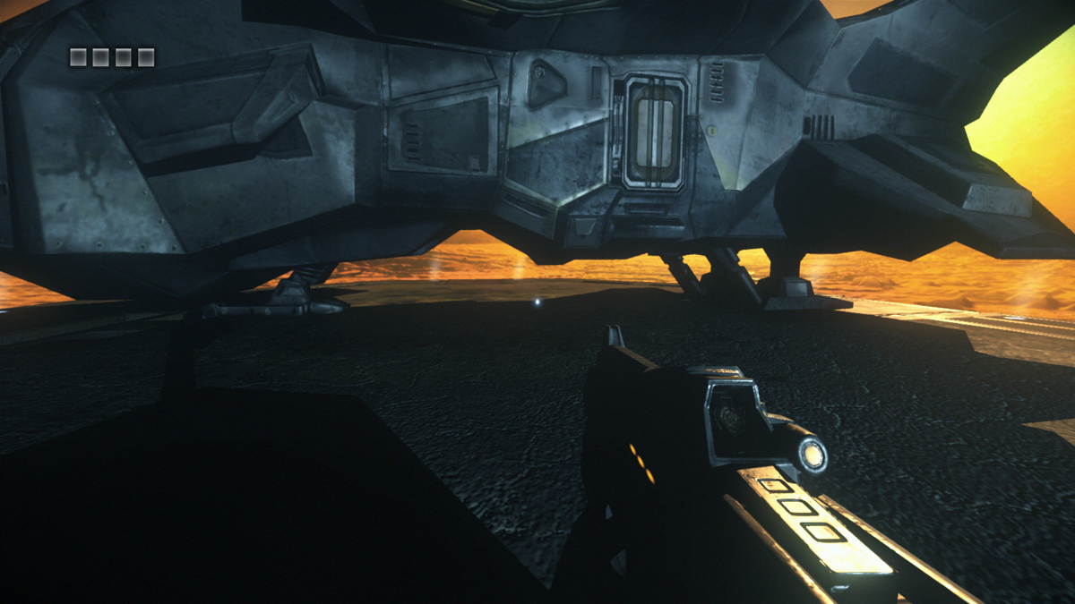 The Chronicles of Riddick Assault on Dark Athena PlayStation 3 first-person shooter stealth action sci-fi video game combining Escape from Butcher Bay remake with new Dark Athena campaign gameplay screenshot