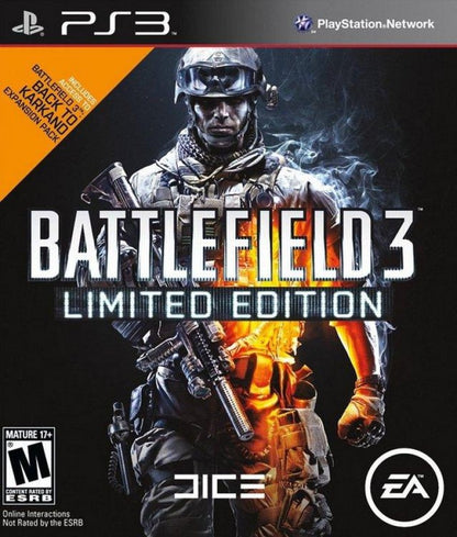 Battlefield 3 [Limited Edition] cover art for PlayStation 3 (PS3) video game