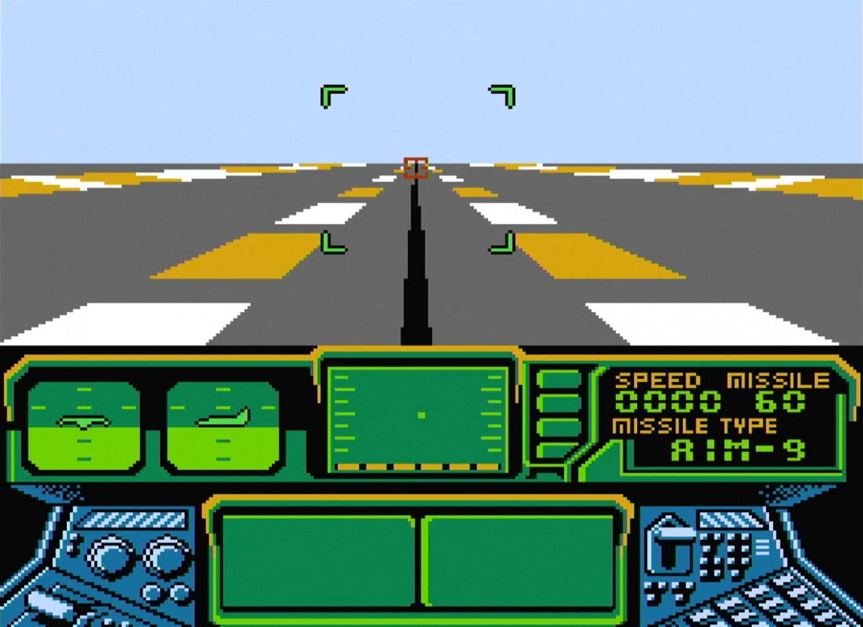 Top Gun The Second Mission Nintendo Entertainment System NES for retro video game enthusiasts featuring military flight combat gameplay jet fighter dogfights aerial missions aircraft carrier takeoffs and landings fast paced arcade action and collectible gaming appeal gameplay 