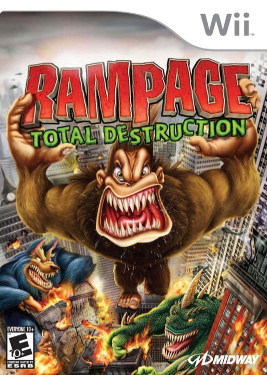 Rampage: Total Destruction cover art for Nintendo Wii (Wii) video game