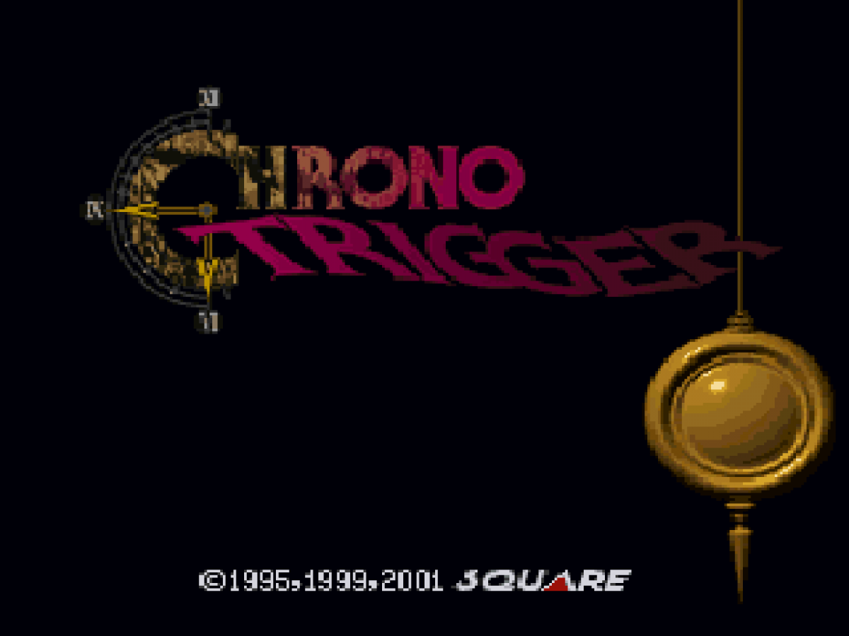 Final Fantasy Chronicles retro fantasy role-playing RPG game for PlayStation 1 (PS1) title screen