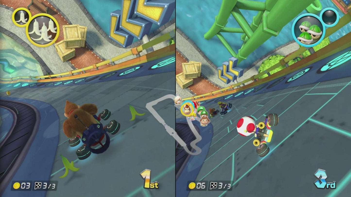 Mario Kart 8 Deluxe gameplay image for Nintendo Switch (NS) video game