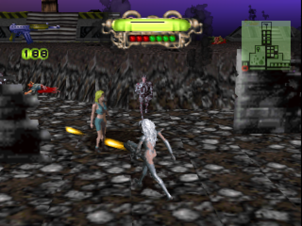 Steel Harbinger retro sci-fi action shooter game for PlayStation 1 (PS1) gameplay