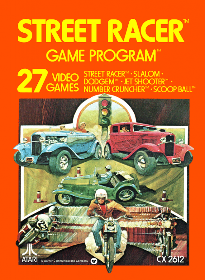 Street Racer cover art for Atari 2600 (2600) video game