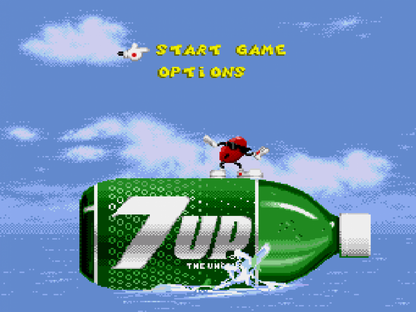 Cool Spot Sega Genesis retro video game platformer title screen (1993)